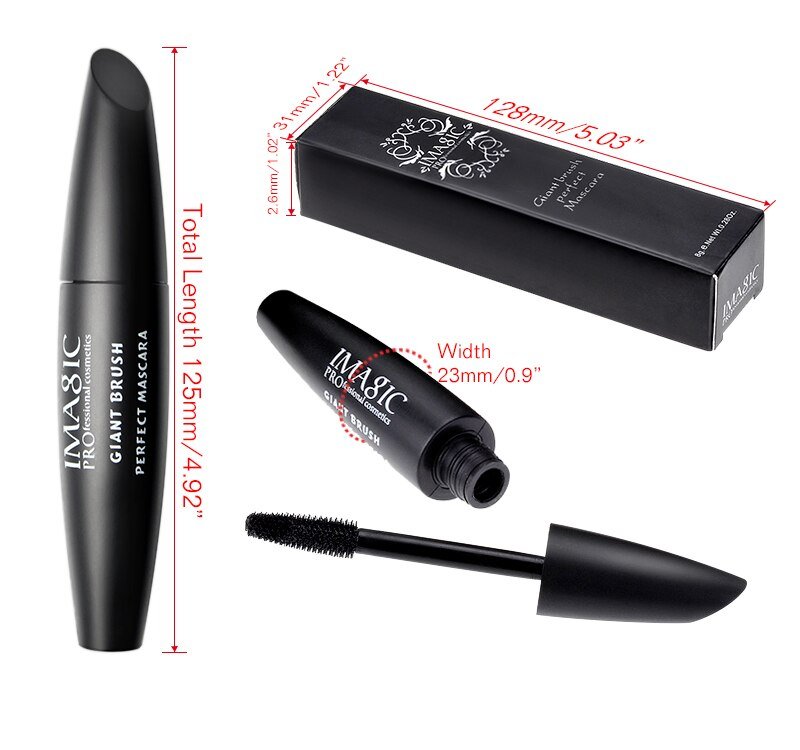 Curling Waterproof Black Mascara