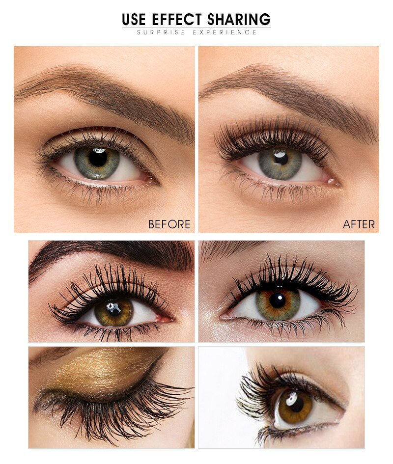 Curling Waterproof Black Mascara